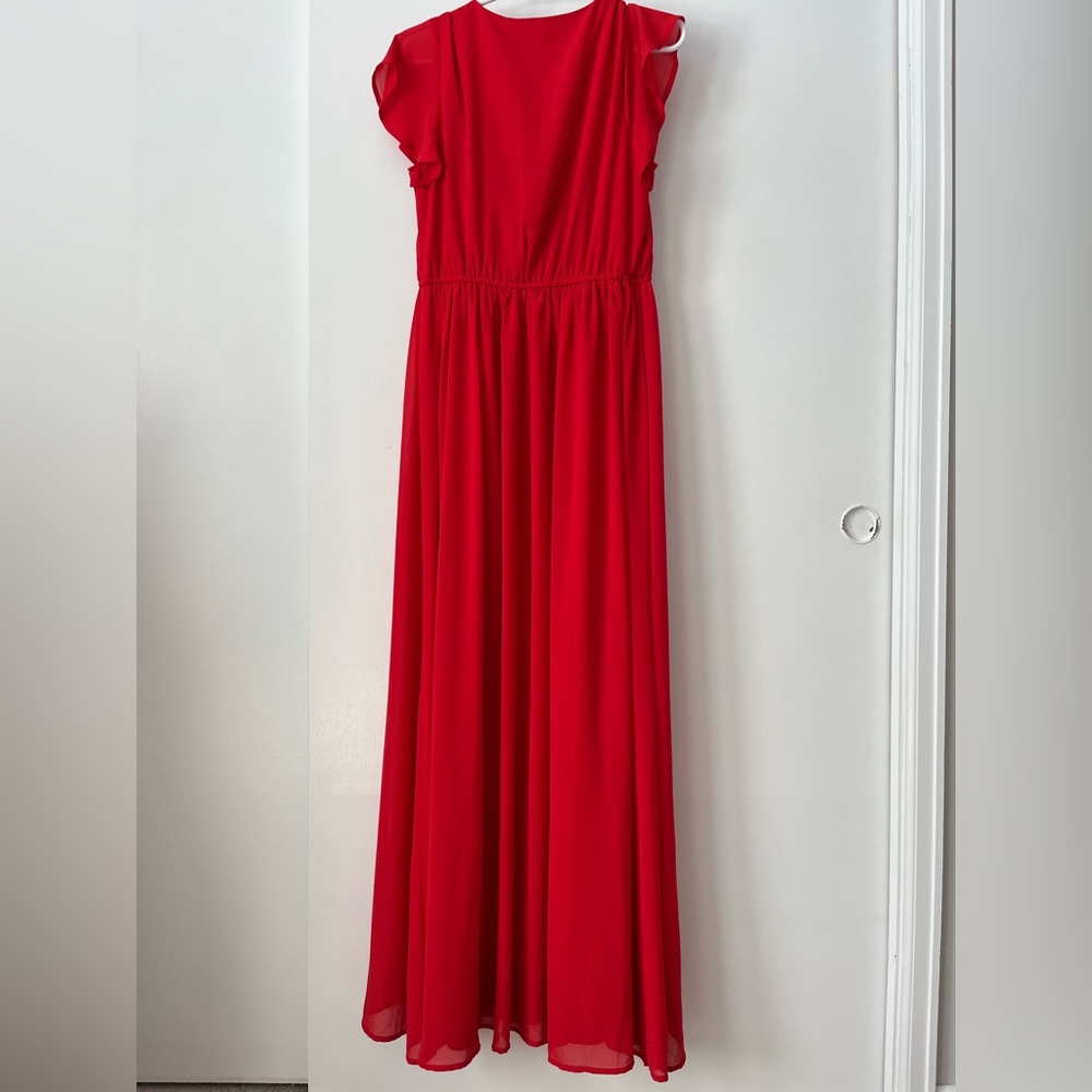 Lulu's Red Maxi Dress - Picture 7 of 15
